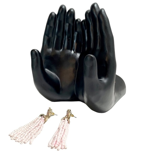 Sugarfix by Baublebar Women's Pink Beaded Tassel Drop Earrings - Picture 2 of 5